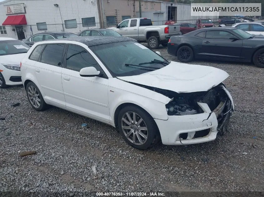 2012 Audi A3 2.0 Tdi Premium VIN: WAUKJAFM1CA112355 Lot: 40776353