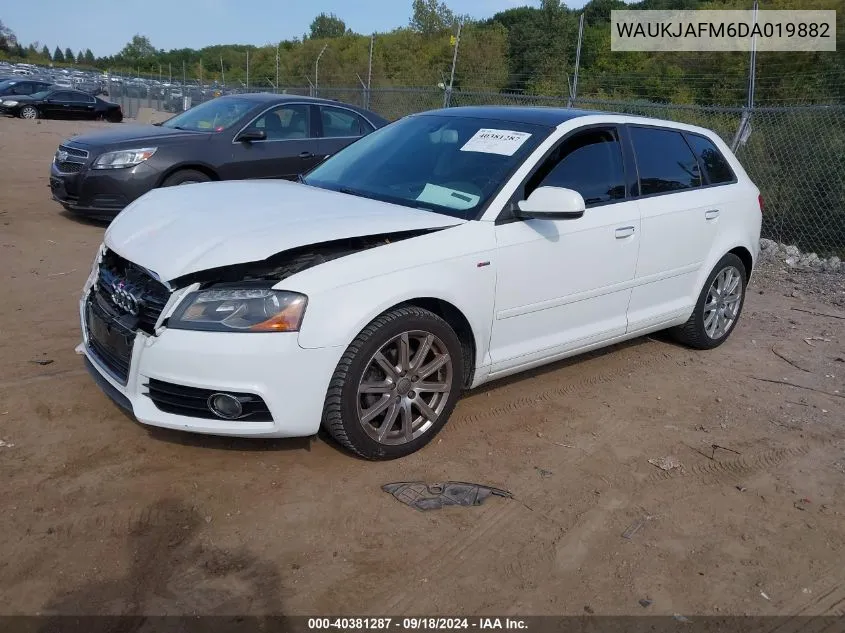 2013 Audi A3 2.0 Tdi Premium VIN: WAUKJAFM6DA019882 Lot: 40381287