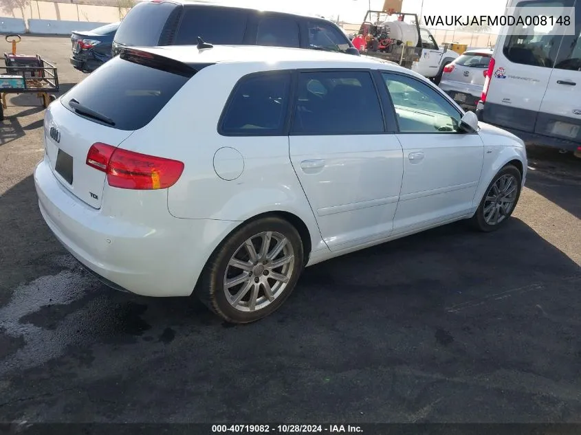 2013 Audi A3 2.0 Tdi Premium VIN: WAUKJAFM0DA008148 Lot: 40719082