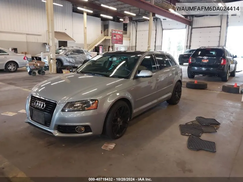 2013 Audi A3 2.0T Premium VIN: WAUMFAFM6DA024414 Lot: 40719432