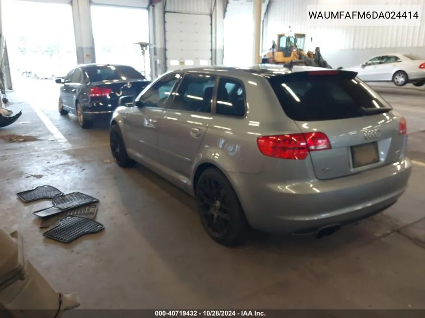 2013 Audi A3 2.0T Premium VIN: WAUMFAFM6DA024414 Lot: 40719432