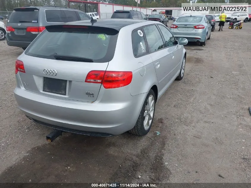 2013 Audi A3 2.0 Tdi Premium VIN: WAUBJAFM1DA022592 Lot: 40871425