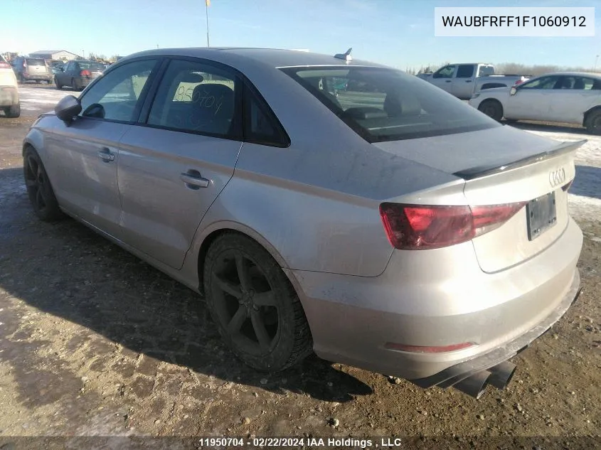 2015 Audi A3 Premium VIN: WAUBFRFF1F1060912 Lot: 11950704