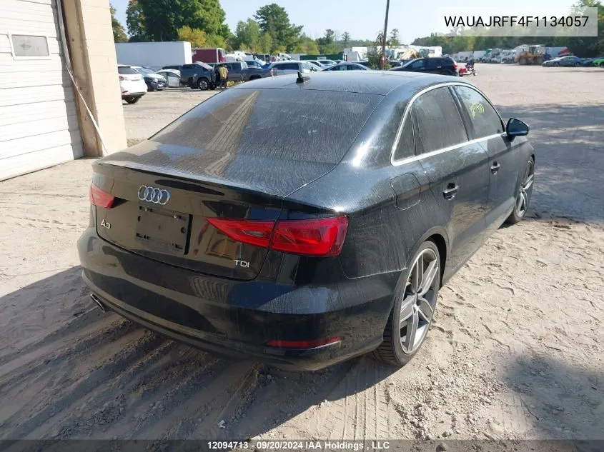 2015 Audi A3 VIN: WAUAJRFF4F1134057 Lot: 12094713