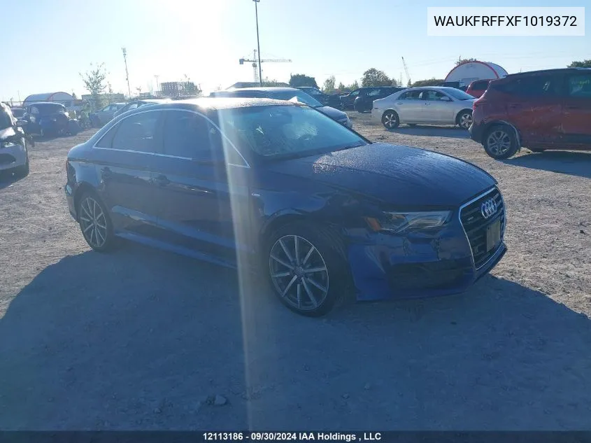 2015 Audi A3 VIN: WAUKFRFFXF1019372 Lot: 12113186