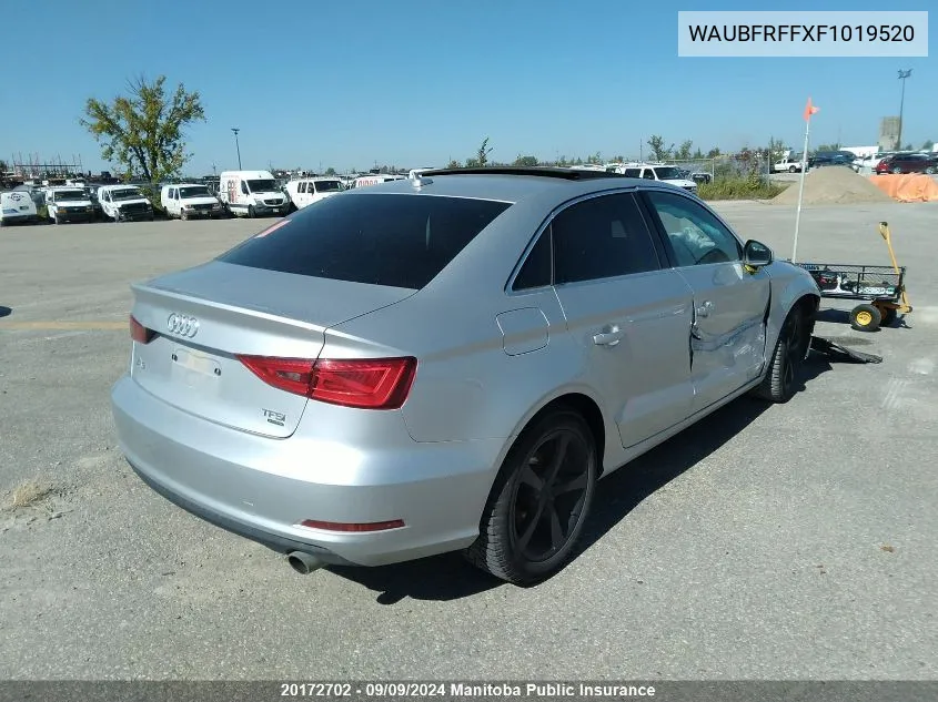 WAUBFRFFXF1019520 2015 Audi A3 2.0T Quattro