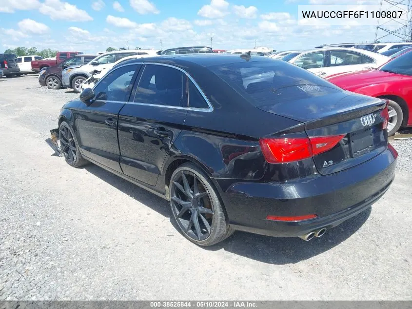 WAUCCGFF6F1100807 2015 Audi A3 1.8T Premium