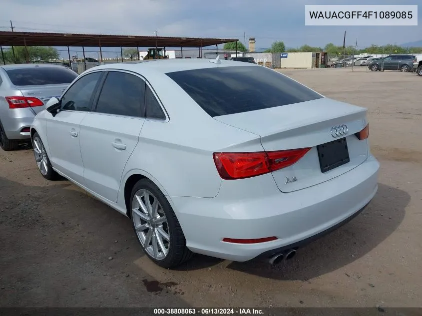 2015 Audi A3 1.8T Premium VIN: WAUACGFF4F1089085 Lot: 38808063