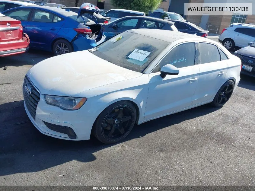 2015 Audi A3 2.0T Premium VIN: WAUEFGFF8F1130438 Lot: 39870374