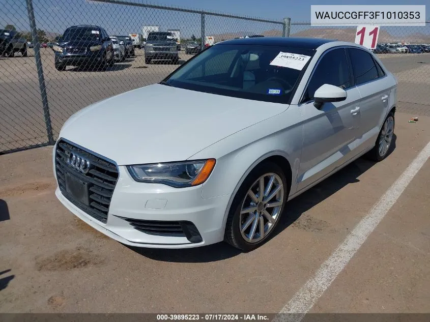 WAUCCGFF3F1010353 2015 Audi A3 1.8T Premium