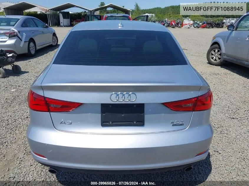 2015 Audi A3 2.0T Premium VIN: WAUBFGFF7F1088945 Lot: 39965826