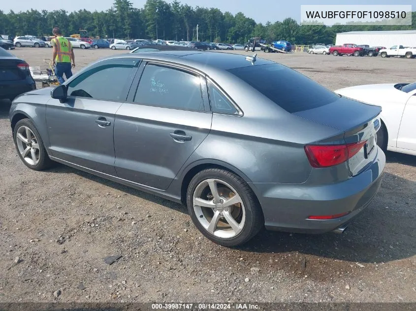 WAUBFGFF0F1098510 2015 Audi A3 2.0T Premium