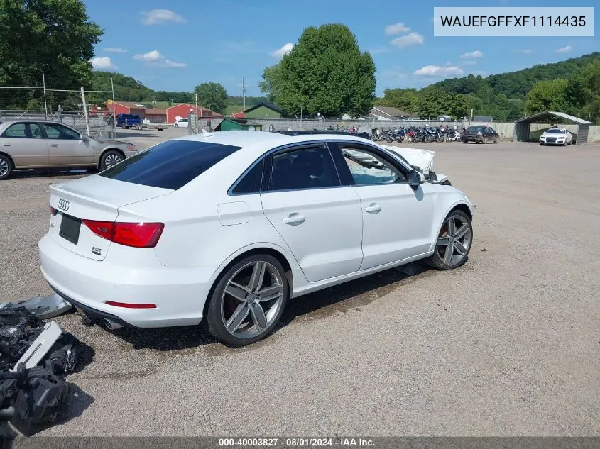 WAUEFGFFXF1114435 2015 Audi A3 2.0T Premium