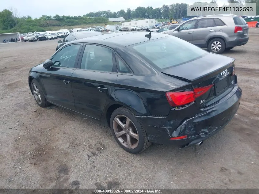 WAUBFGFF4F1132593 2015 Audi A3 2.0T Premium