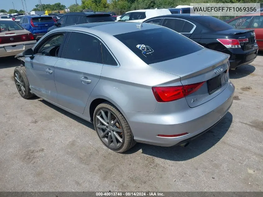 2015 Audi A3 2.0T Premium VIN: WAUEFGFF7F1069356 Lot: 40013748