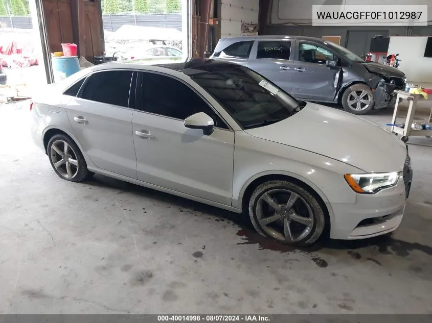 WAUACGFF0F1012987 2015 Audi A3 1.8T Premium