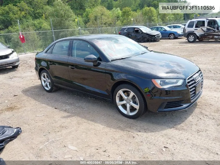 WAUBFGFF3F1110536 2015 Audi A3 2.0T Premium