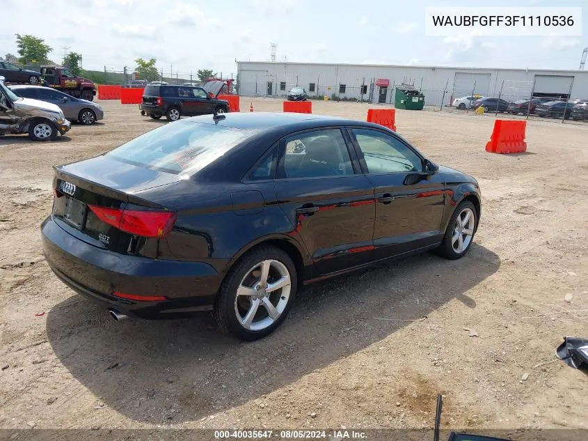 WAUBFGFF3F1110536 2015 Audi A3 2.0T Premium