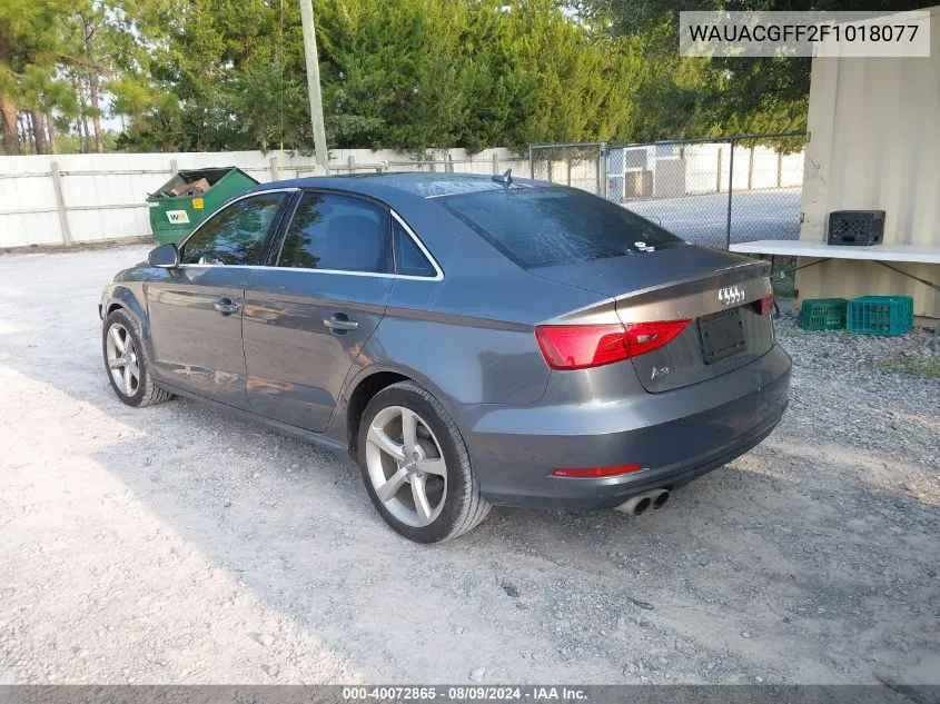 WAUACGFF2F1018077 2015 Audi A3 1.8T Premium