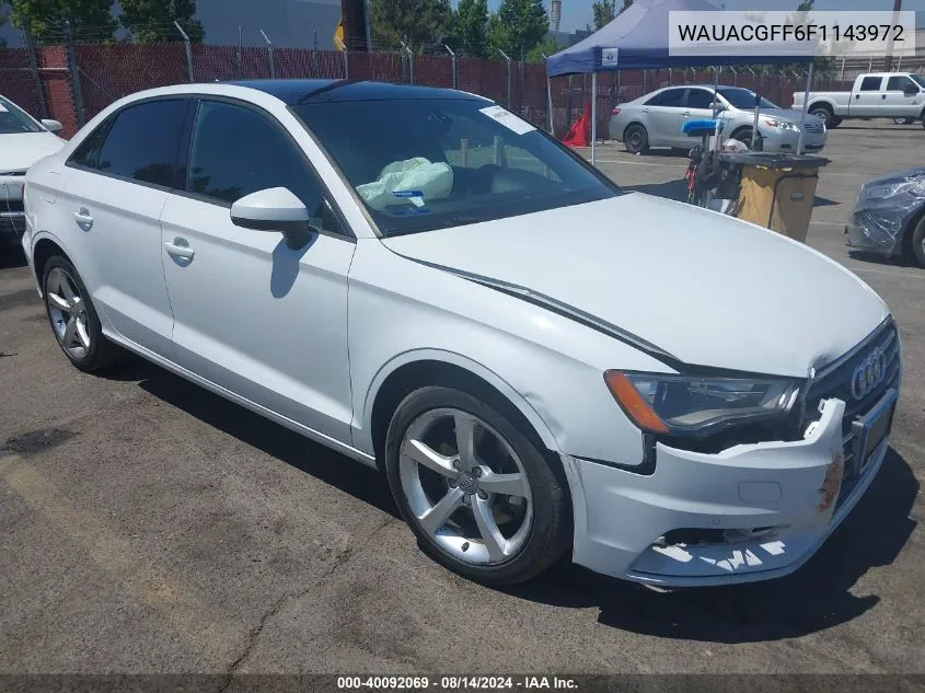 WAUACGFF6F1143972 2015 Audi A3 1.8T Premium