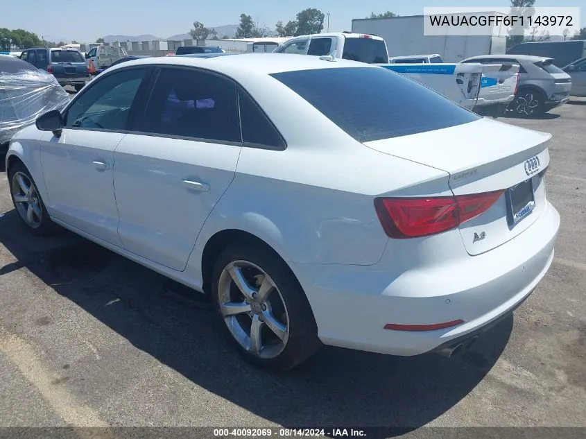 WAUACGFF6F1143972 2015 Audi A3 1.8T Premium