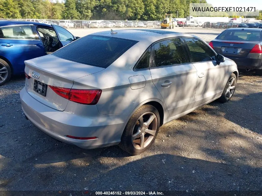 WAUACGFFXF1021471 2015 Audi A3 1.8T Premium