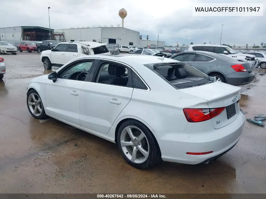 WAUACGFF5F1011947 2015 Audi A3 1.8T Premium