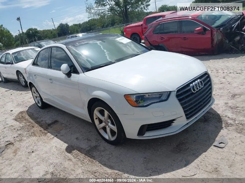 2015 Audi A3 1.8T Premium VIN: WAUACGFF2F1008374 Lot: 40284865