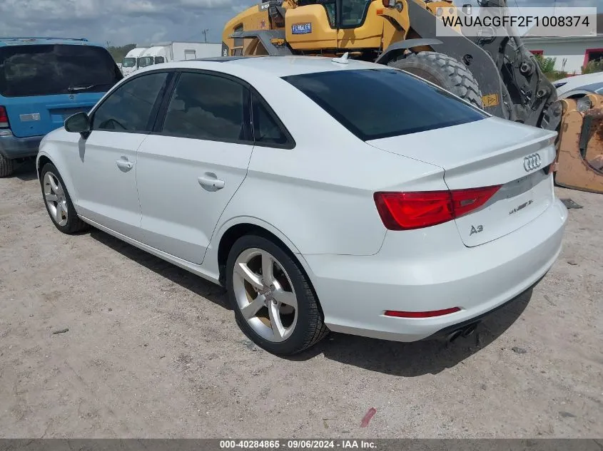 WAUACGFF2F1008374 2015 Audi A3 1.8T Premium