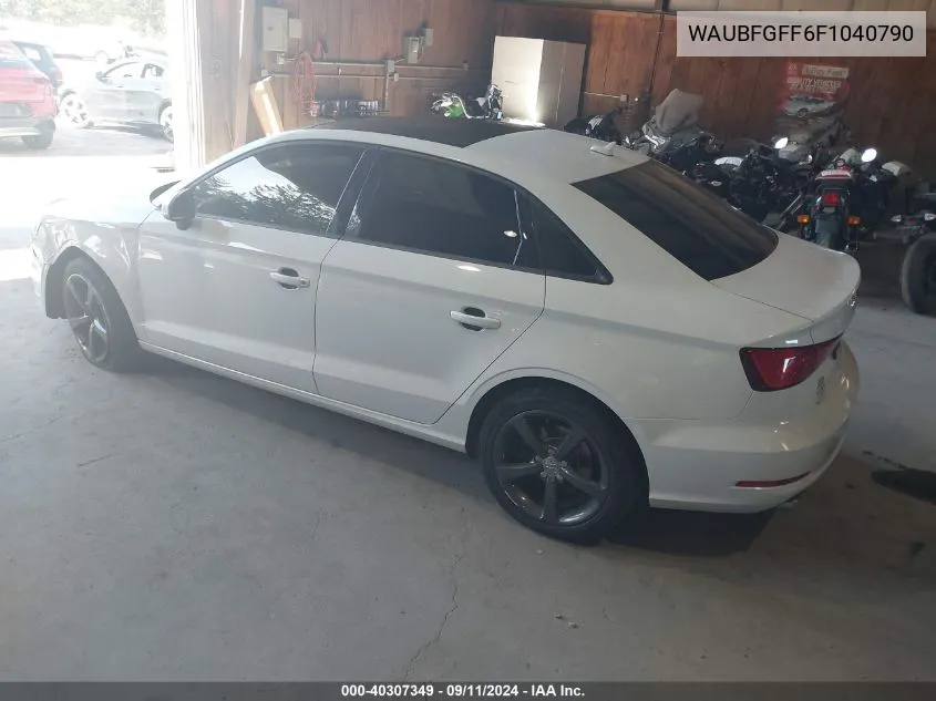 2015 Audi A3 Premium VIN: WAUBFGFF6F1040790 Lot: 40307349