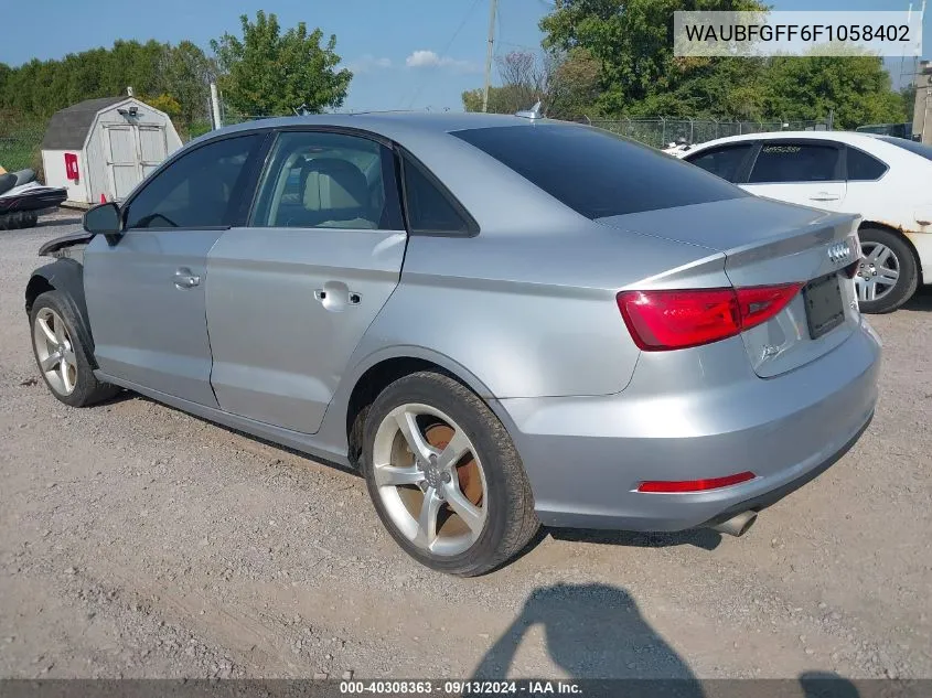 2015 Audi A3 2.0T Premium VIN: WAUBFGFF6F1058402 Lot: 40308363