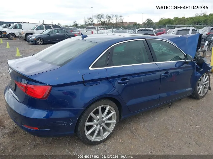 WAUCCGFF4F1049386 2015 Audi A3 1.8T Premium