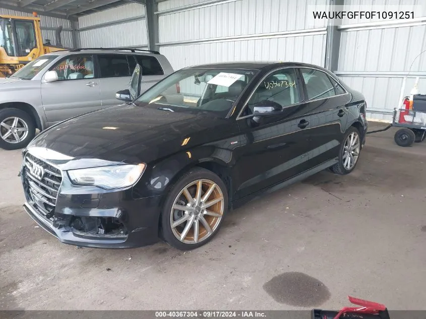 WAUKFGFF0F1091251 2015 Audi A3 2.0T Premium