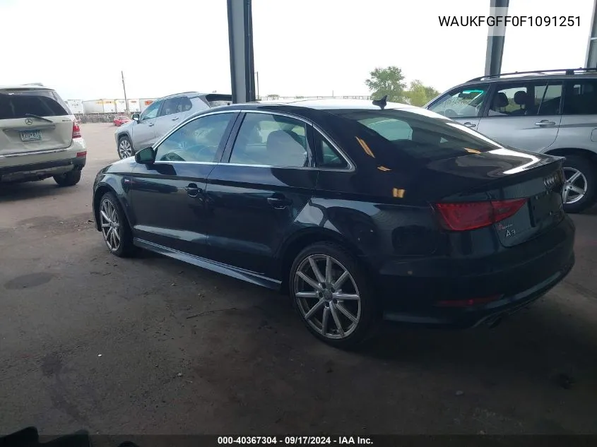 WAUKFGFF0F1091251 2015 Audi A3 2.0T Premium