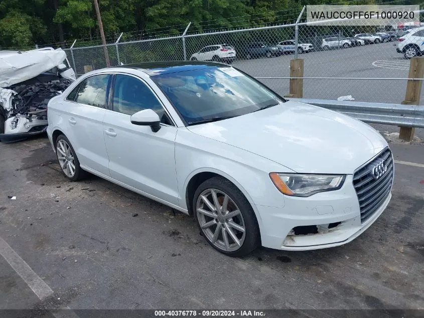 WAUCCGFF6F1000920 2015 Audi A3 1.8T Premium