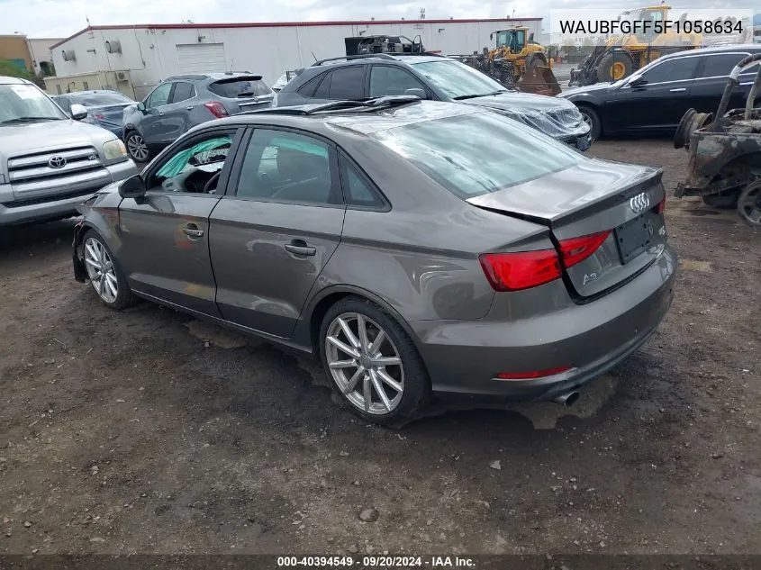 2015 Audi A3 2.0T Premium VIN: WAUBFGFF5F1058634 Lot: 40394549