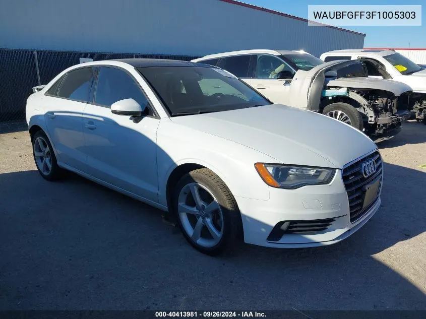 2015 Audi A3 Premium VIN: WAUBFGFF3F1005303 Lot: 40413981