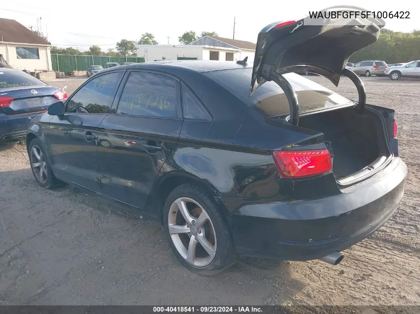 WAUBFGFF5F1006422 2015 Audi A3 2.0T Premium