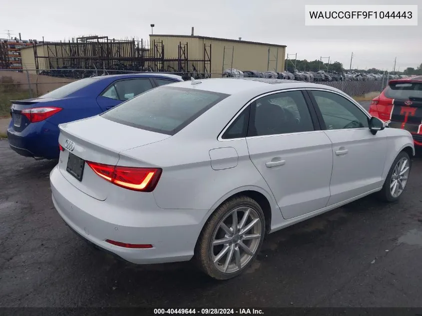 2015 Audi A3 Premium Plus VIN: WAUCCGFF9F1044443 Lot: 40449644