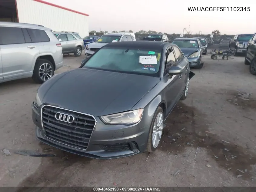 2015 Audi A3 Premium VIN: WAUACGFF5F1102345 Lot: 40452198