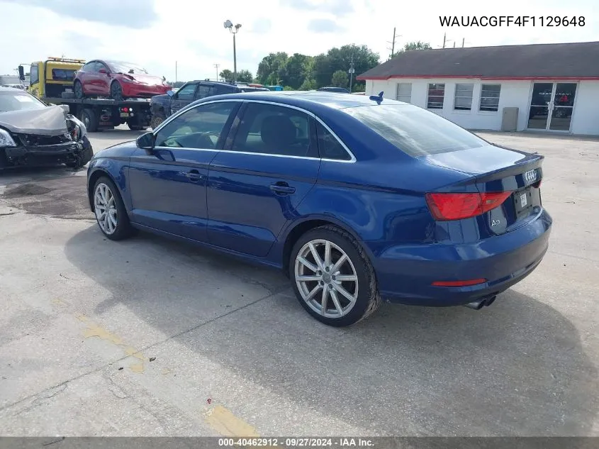 WAUACGFF4F1129648 2015 Audi A3 1.8T Premium