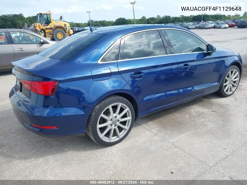 WAUACGFF4F1129648 2015 Audi A3 1.8T Premium