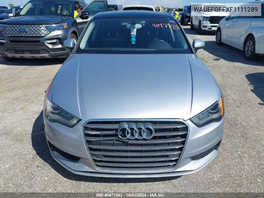 2015 Audi A3 2.0T Premium VIN: WAUEFGFFXF1111289 Lot: 40477233