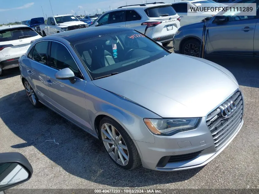 2015 Audi A3 2.0T Premium VIN: WAUEFGFFXF1111289 Lot: 40477233