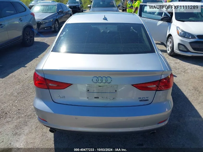 2015 Audi A3 2.0T Premium VIN: WAUEFGFFXF1111289 Lot: 40477233