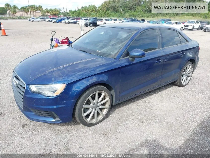 WAUACGFFXF1066751 2015 Audi A3 Premium