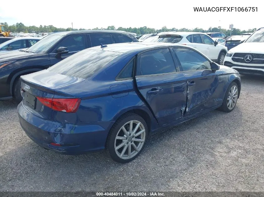 WAUACGFFXF1066751 2015 Audi A3 Premium