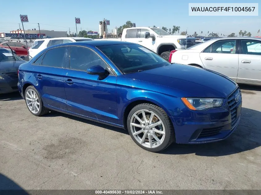 2015 Audi A3 1.8T Premium VIN: WAUACGFF4F1004567 Lot: 40495630