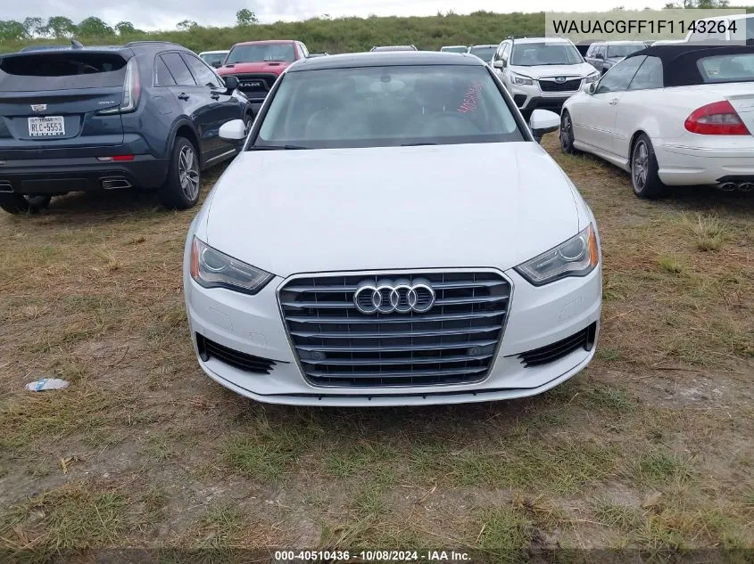 2015 Audi A3 1.8T Premium VIN: WAUACGFF1F1143264 Lot: 40510436