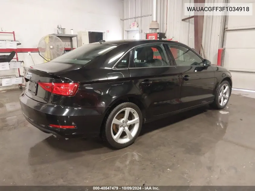 2015 Audi A3 1.8T Premium VIN: WAUACGFF3F1034918 Lot: 40547479